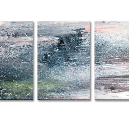 Zwoele Stemming, handgeschilderd olieverfschilderij met abstracte structuur