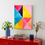 Kaleidoscoop van Kleur, Abstract & Modern schilderij aan de muur in interieur