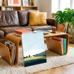 Stille Boerderij in Glooiend Land, Natuur & Landschap schilderij aan de muur in interieur
