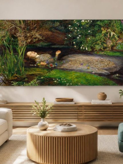 Ophelia (naar Millais), Mensen & Portretten schilderij aan de muur in interieur