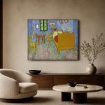 De Slaapkamer (naar Van Gogh), Mensen & Portretten schilderij aan de muur in interieur
