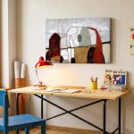 Aardse Bogen, Abstract & Modern schilderij aan de muur in interieur